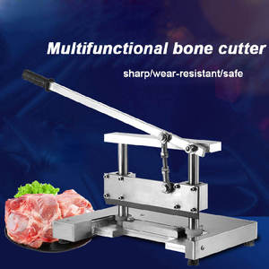 Cortadora de huesos comercial pequeña, automática, multifunción, de acero inoxidable, para cortar carne congelada, patas de cerdo, huesos de ternera y cordero. - Product Image 6
