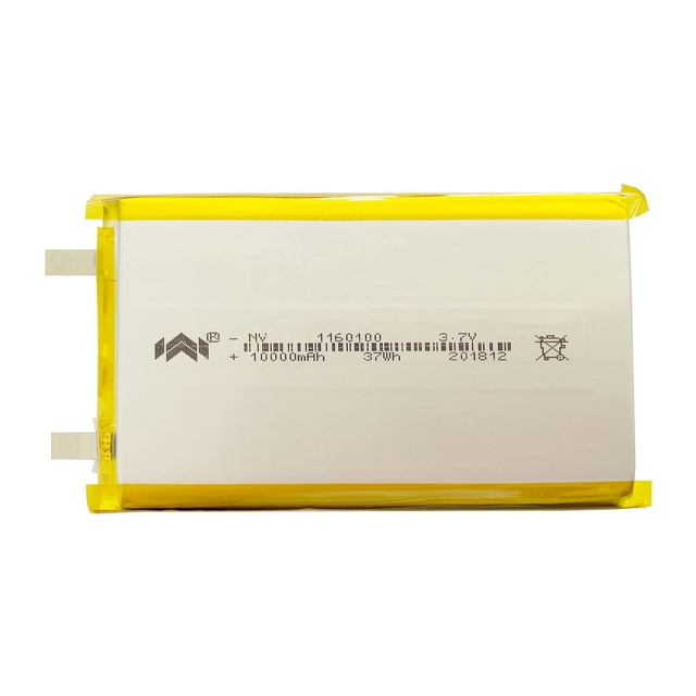 Li Polymer Battery Pack with Pcm and Wires 3.7v 10000mah Lipo Battery 1160100
