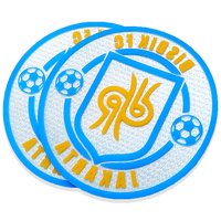 Patchs thermocollants/coudés en silicone 3D personnalisés avec logo, motif cœur ou fleur brodé, pour uniformes de clubs sportifs et maillots d'équipe – Vente directe usine