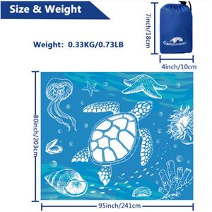 Factory Multi-Functional Portable Ultralight Polyester Folding Waterproof Pocket <b>Blanket</b> Outdoor Hiking Seaside Travel - Product Image 3