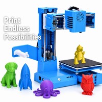 Printer 3D Mini K9 Baru, Printer 3D FDM Entry-level, K9 Compact Plug and Play, Magnetic Bed, USB, Kartu TF, Hadiah untuk Pemula dan Anak-anak
