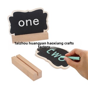 Sáng Tạo Thân Thiện Với Môi Blackboard Trang Trí Nhỏ Bằng Gỗ Thủ Công Hiển Thị Tủ Khắc Bảng Tin Cho Nhà Bánh Tường Dấu Hiệu - Product Image 3
