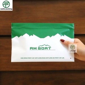 Custom Thick-Made PE Plastic Bag for Clothing with Zipper Top and Valve Recyclable Package - Product Image 3