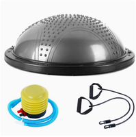 Ballon d'exercice anti-éclatement en PVC de 46 cm, surface ondulée antidérapante pour le yoga, le Pilates, la remise en forme, la salle de sport, l'entraînement à domicile