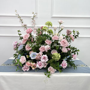 Offre Spéciale classique fleur artificielle décoration mariage Table décoration haute qualité soie mariage fleurs vert allée <span class=keywords><strong>prairie</strong></span> - Product Image 1