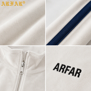 Ensemble de survêtement en <span class=keywords><strong>velours</strong></span> pour <span class=keywords><strong>femme</strong></span> avec logo personnalisé Y2k, veste en <span class=keywords><strong>velours</strong></span> à rayures latérales, <span class=keywords><strong>pantalon</strong></span> évasé taille basse, ensemble 2 pièces, streetwear, loungewear - Product Image 3