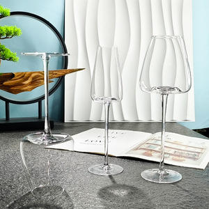 Verre à vin rouge transparent en cristal sans plomb, grand gobelet à vin de Bourgogne, fond concave, verre à vin de <span class=keywords><strong>Bordeaux</strong></span> - Product Image 3