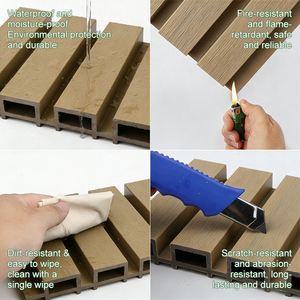 Pannelli di Rivestimento <span class=keywords><strong>in</strong></span> WPC Anticorrosione Durevoli a Prezzo all'Ingrosso per Patio, Balcone, Magazzino e <span class=keywords><strong>Pareti</strong></span> Esterne - Product Image 4