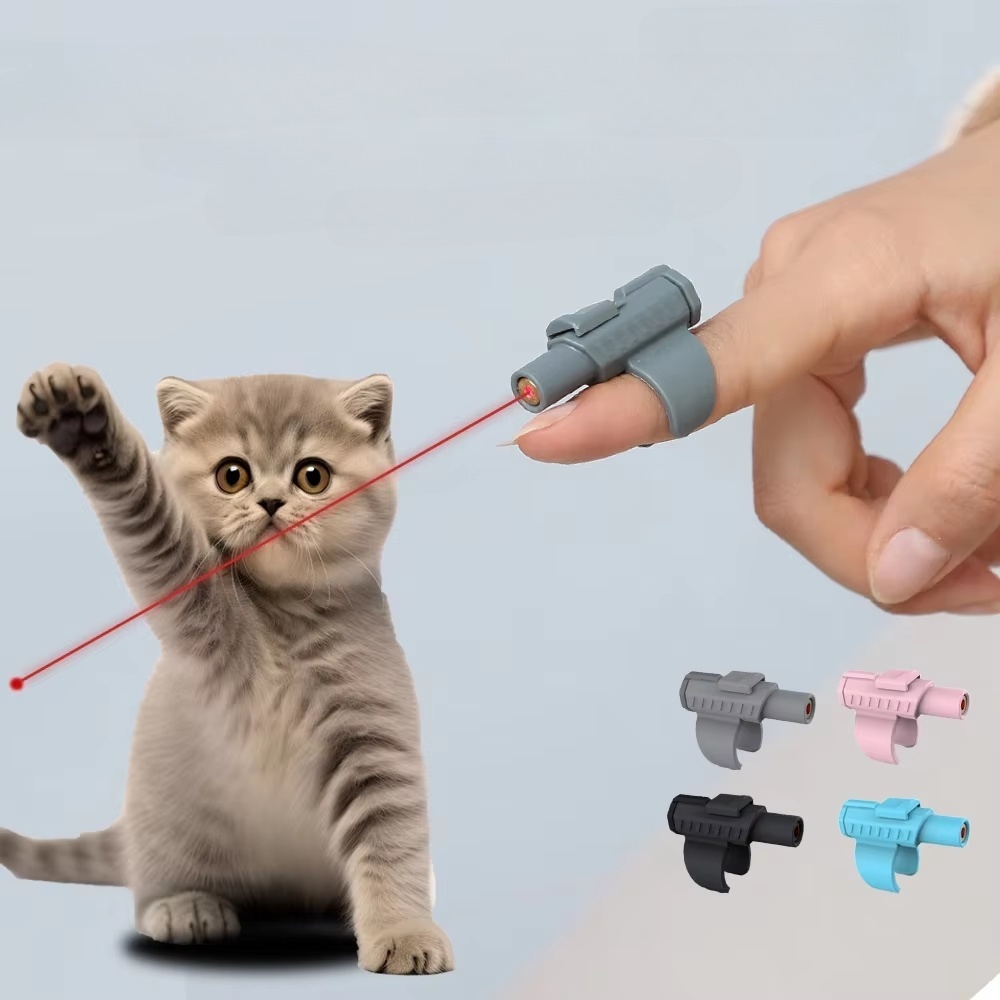 Juicepet брендовый новый стиль Экологически чистый мини-чехол для пальца Лазерная Игрушка Кошка Интерактивная игрушка для кошек из пластика кошка лазерные игрушки