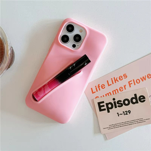 Tùy chỉnh 3D Silicone Lipgloss bìa cho Iphone Lip Balm Gloss giữ núi Son môi chủ trường hợp điện thoại - Product Image 5