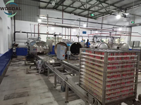 Stérilisateur de lots d'autoclave horizontal de nouvelle condition pour la machine de stérilisation de cornue de bocal en verre de viande d'aliments en conserve