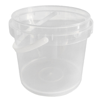 Tambours de stockage en plastique transparent de 5 gallons couleurs personnalisables durables seau à boisson en plastique réutilisable pour polyvalent