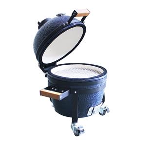 Auplex - Mini Kamado de Cerámica de 14 Pulgadas para Mesa, con Recubrimiento en Polvo, Carrito, <span class=keywords><strong>Asador</strong></span> Giratorio para Exteriores, Ahumador, Parrilla de Carbón para Cocina - Product Image 4