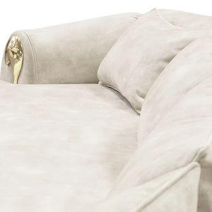 Furnistyle <span class=keywords><strong>Villa</strong></span> Sofá curvo de estilo moderno con luz de latón Juegos de muebles de sala de estar de lujo Sofás personalizados para sofá Do <span class=keywords><strong>Lobo</strong></span> - Product Image 2