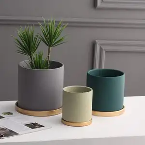 Home garden smalto opaco piccoli vasi in ceramica bonsai dimensioni personalizzate fioriera pianta da fiori per interni INS vaso di fiori in vaso creativo semplice