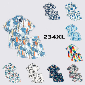 Camisa Hawaiana de poliéster 100% para hombre, tela de popelina transpirable, estampado de playa Tropical, fabricante de verano, impresión Digital individual - Product Image 2