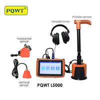 Détecteur Acoustique de Fuites d'Eau PQWT L5000 pour Canalisations Souterraines et Murales, Outil de Plomberie pour Détecter les Fuites de Conduites d'Eau