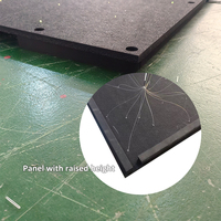 Panneau de plafond LED personnalisé à fibres optiques avec étoiles, contrôle via APP/télécommande, en fibre de polyester et coton insonorisant