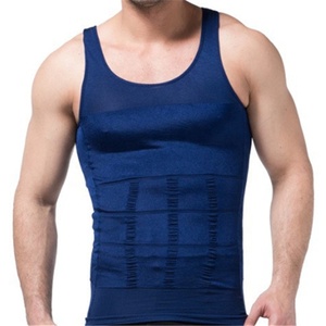 Tốt Nhất Bán Người Đàn Ông Của Cơ Thể Giảm Béo Shaper Vest Nén Áo Sơ Mi Tummy Kiểm Soát Undershirts - Product Image 3