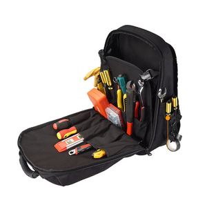 Heavy Duty Tool Kit Carrier Storage Bags for Electrician Plumber HVAC Cable Repairman Multi Pockets Backpack for Men - Product Image 1