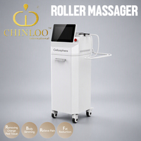 Rouleau de massage corporel 2-en-1 pour le corps, l'élimination de la cellulite et le remodelage corporel, machine de massage rotative pour le cou, le dos et les épaules