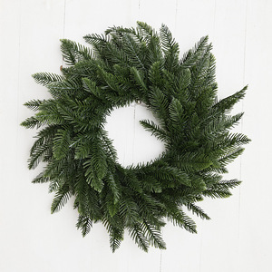 Couronne de Noël en cèdre et cyprès artificiels faits à la main, ignifuges et écologiques, pour la décoration de la maison en gros - Product Image 6
