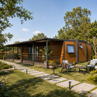 Maison conteneur préfabriquée à installation rapide sur site, 40 pieds, avec structure d'expansion renforcée pour bureau de jardin et maison modulaire