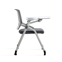 Nouvelle chaise d'entraînement de pied de retenue de conférence de conception avec la tablette d'écriture pour la salle de formation ou la salle de conférence
