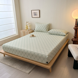 Chấ<span class=keywords><strong>t</strong></span> lượng cao hình họ<span class=keywords><strong>c</strong></span> in 100% bông <span class=keywords><strong>t</strong></span>ấm Ga Trải Giường hiện đại đơn giản imprinting bedsheet trang bị <span class=keywords><strong>t</strong></span>ấm cho giường - Product Image 2