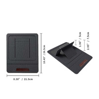 Housse de protection pour ordinateur portable en cuir PU, personnalisable avec logo OEM, fine et portable, avec support intégré pour Macbook