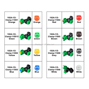 Nông Nghiệp Bảo Vệ Thực Vật Máy Bay Phản Lực, Bên Trong Nước Thuốc Trừ Sâu Phun Nhựa Có Thể Tháo Rời 102a-1/2 Inch Kẹp 11001 Phẳng Fan Vòi Phun - Product Image 2