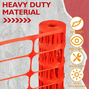 Malla <span class=keywords><strong>de</strong></span> <span class=keywords><strong>seguridad</strong></span> <span class=keywords><strong>de</strong></span> plástico HDPE naranja para advertencia y barrera vial, valla para nieve, fácil <span class=keywords><strong>de</strong></span> instalar, 1x50m - Product Image 2