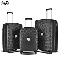 Nouvelle valise d'affaires de mode de luxe 3 pièces incassables sacs à roulettes d'embarquement logo personnalisé PP Design Spinner cabine unisexe de luxe