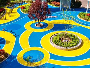 Revêtement de sol en <span class=keywords><strong>EPDM</strong></span> non toxique pour parcs d'attractions pour enfants, résistant aux UV et aux intempéries (-40°C à 80°C), marque LX - Product Image 3