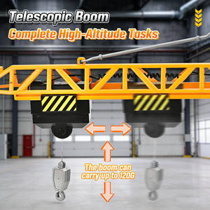 AiJH - Grúa <span class=keywords><strong>de</strong></span> <span class=keywords><strong>Juguete</strong></span> con Control Remoto <span class=keywords><strong>de</strong></span> 6 Canales, Rotación <span class=keywords><strong>de</strong></span> 360 Grados, Grúa <span class=keywords><strong>de</strong></span> Construcción RC con Luces para Niños, <span class=keywords><strong>Juguete</strong></span> <span class=keywords><strong>de</strong></span> Excavadora RC - Product Image 5