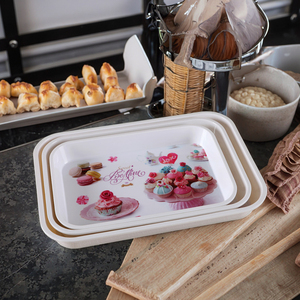 Prix <span class=keywords><strong>bas</strong></span> Usine En Gros Offre Spéciale Écologique Incassée Spécial Pleine <span class=keywords><strong>Fleur</strong></span> Gâteau Conception Plateau pour Boulangerie Usage Domestique - Product Image 2