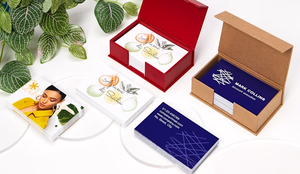 นามบัตรธุรกิจพิมพ์ออฟเซ็ตคุณภาพสูง พร้อมโลโก้และชื่อแบบกำหนดเอง วัสดุ PVC เคลือบเลเซอร์ - Product Image 2