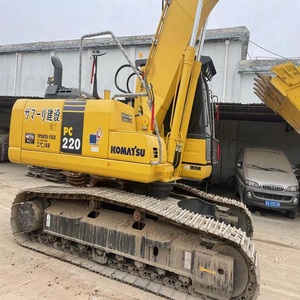 Excavadora de cadenas Komatsu PC220 usada de alta calidad, excavadora hidráulica japonesa de 22t, motor en buen estado, excavadora usada - Product Image 4