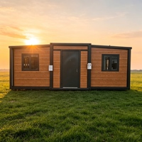 Maison conteneur préfabriquée à double aile extensible Shinestone, maison mobile modulaire pliable, isolation thermique personnalisée