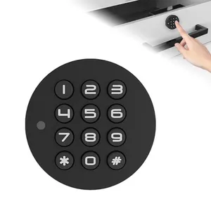Cerradura electrónica inteligente de alta calidad para uso público, cerrojo de gabinete con teclado numérico, ABS, color negro