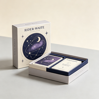 Wholesale Custom Tarot Gift Box Factory Rigid Paper Magnetic Box for Oracle Card Deck Witchcraft Divination Spiritual Reading