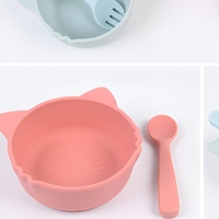Bol en silicone personnalisé pour bébé, bol d'apprentissage pour tout-petits, OEM ODM ACC-001