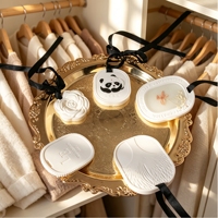 Diffuseur d'huiles essentielles en pierre de plâtre blanche suspendue, écologique, avec logo imprimé, forme personnalisée, tablette en gypse