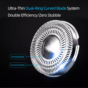 Японская технология, портативная электробритва для мужчин, с тройным лезвием, с батарейным питанием для бритья лица и бороды для домашнего автомобиля/гаража - Product Image 5