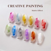 JTING aquarelle floraison fleur marbre liquide 15ml uv gel vernis à ongles bouteille kit OEM/ODM personnalisé marque privée disponible