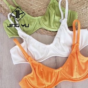 Nouvelle tendance 2024, soutien-gorge sans armatures, maillot de bain pour filles, triangle, à lacets, ensemble de bikini pour femmes - Product Image 3