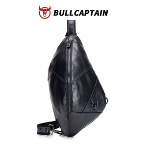 กระเป๋าคาดอกหนังแท้ BULLCAPTAIN สำหรับผู้ชาย กระเป๋าสะพายข้างกันขโมย กระเป๋าคาดอกผู้ชายสำหรับกิจกรรมกลางแจ้ง กระเป๋าสะพายไหล่สำหรับฤดูร้อน - Product Image 1