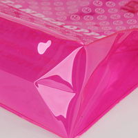 Sinicline Shopping personnalisé en PVC mode vêtements vêtement emballage sac fourre-tout en plastique sac à main suspendu marcheur