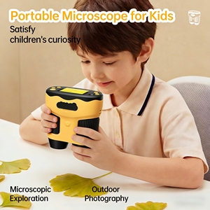 DBS Nouveau Microscope Portable 4-en-1 pour Enfants, Caméra Haute Définition Portable pour l'Extérieur, Capable de Prendre des Photos, des Vidéos et des Selfies - Product Image 2