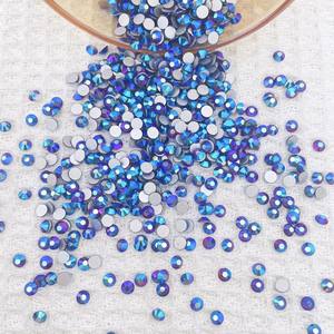 Amethyst AB Flache Nicht-Hotfix Kristall-Strasssteine Lose Edelsteine mit Klebeverfahren für Nagelkunst DIY Taschen - Product Image 2